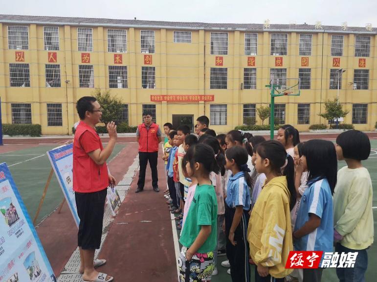 李熙桥镇：联合宣传构筑校园安全防线_邵阳头条网