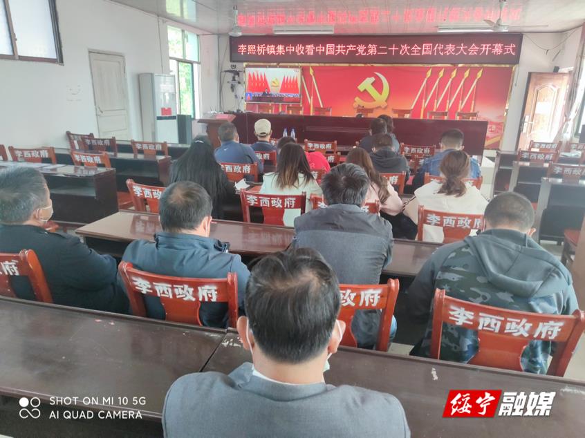李熙桥镇组织集中收看党的二十大开幕会_邵阳头条网