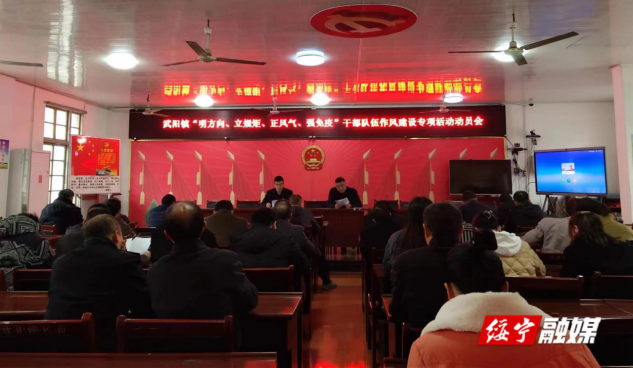 武阳镇召开“明方向、立规矩、正风气、强免疫”干部队伍作风建设专项活动动员大会_邵阳头条网