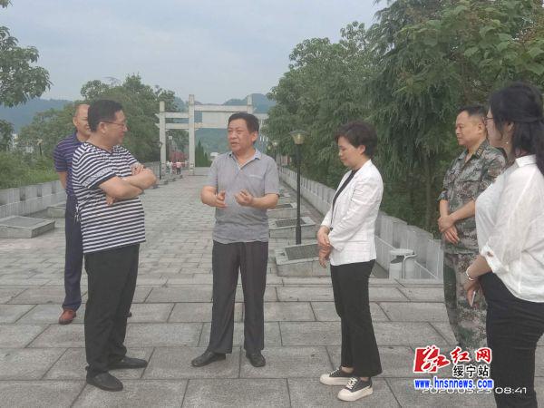 绥宁县接受创建湖南省第十届双拥模范县验收(图1)