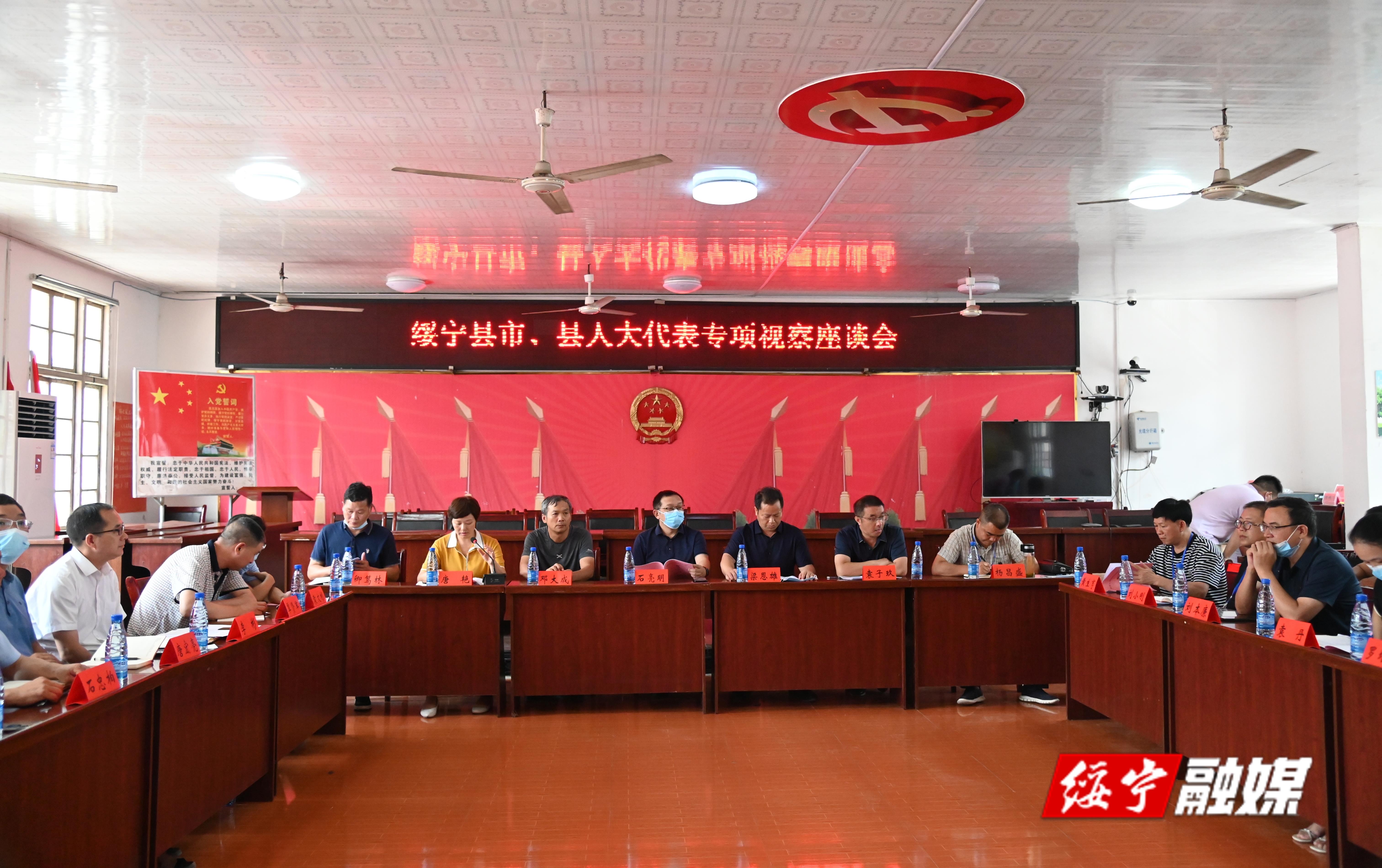 绥宁县组织市、县人大代表开展专项视察(图1)