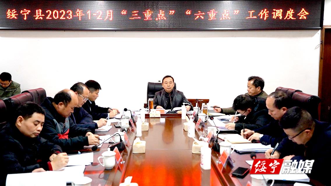绥宁县召开2023年1-2月“三重点”“六重点”工作调度会(图1)