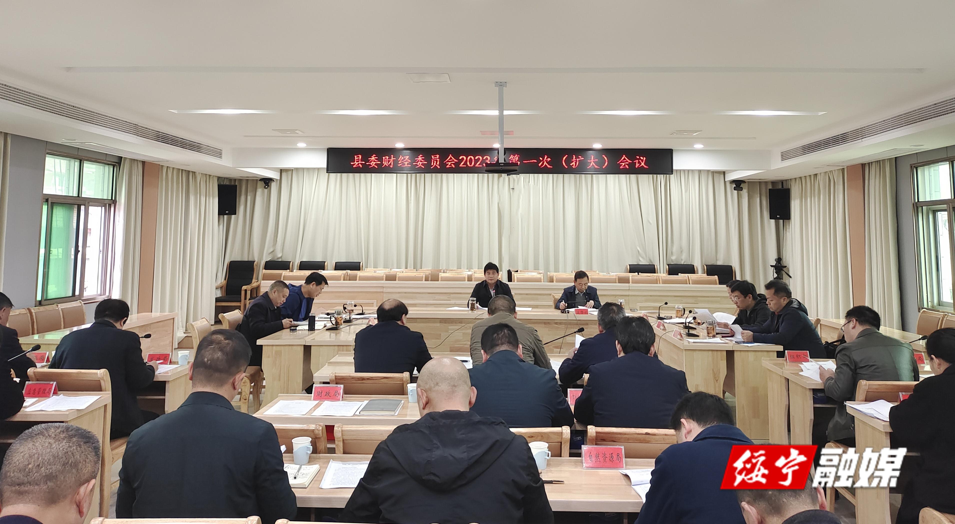 佘芝云主持召开县委财经委员会2023年第一次（扩大）会议(图1)
