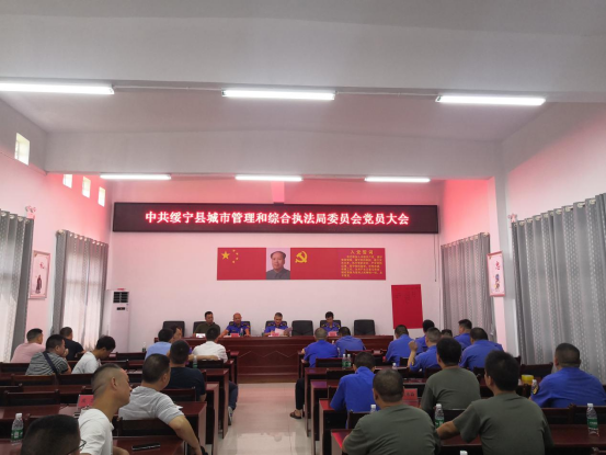 绥宁县城管执法局党委召开党员大会选举产生县党代表(图1)