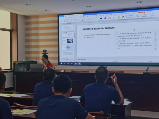 绥宁县工伤失业保险服务中心：工伤保险政策宣传进单位   推动“我为群众办实事”实践活动(图2)