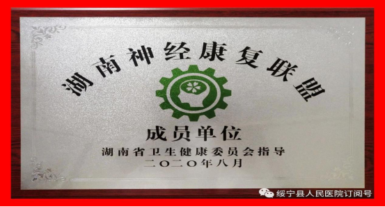 绥宁县人民医院获湖南神经康复联盟成员单位授牌(图3)