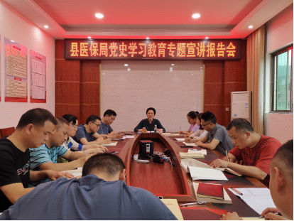 绥宁县医疗保障局举办党史学习教育宣讲报告会(图1)
